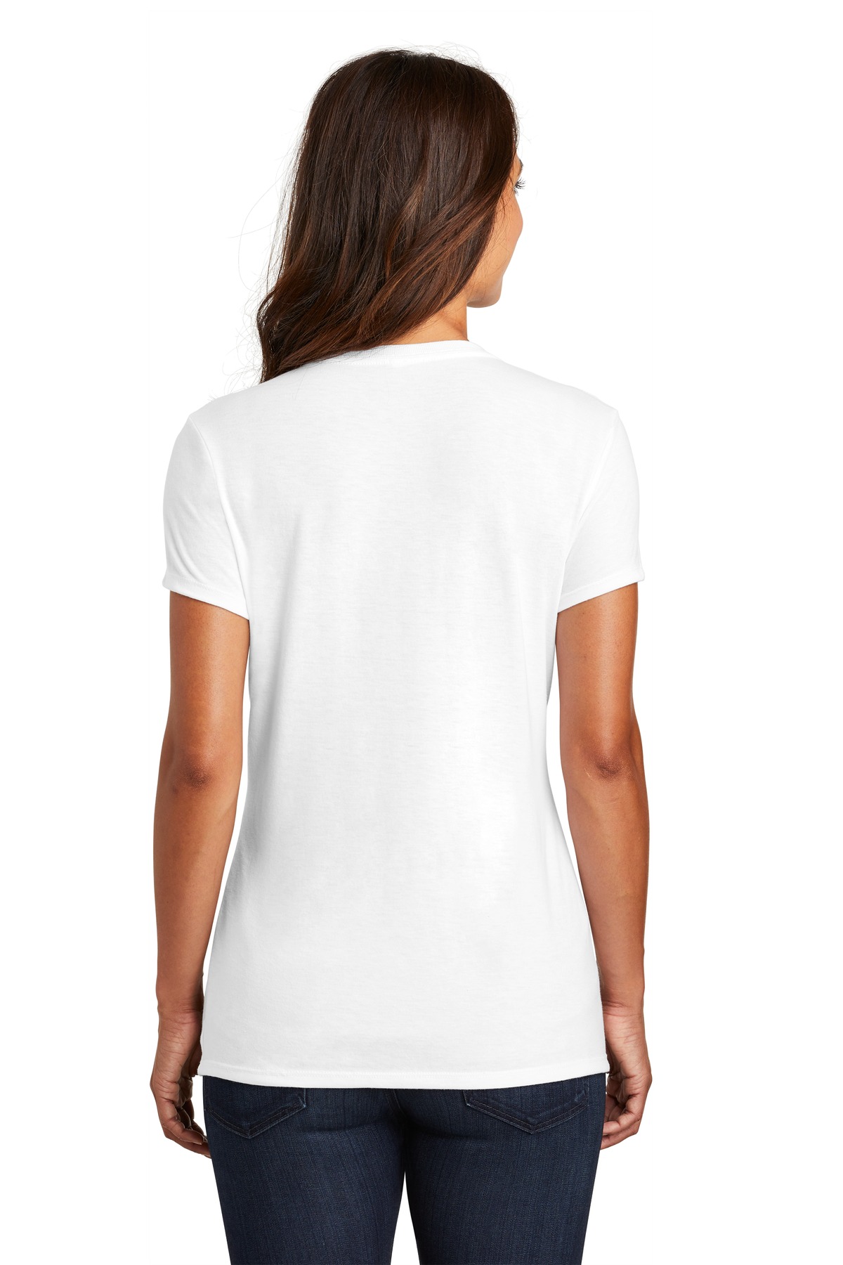District Women's Perfect Tri Tee. DM130L - Image 2