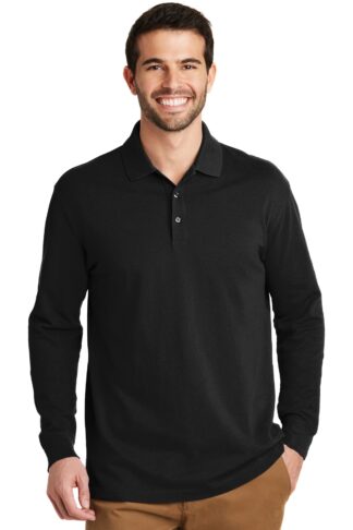 Port Authority  EZCotton  Long Sleeve Polo. K8000LS